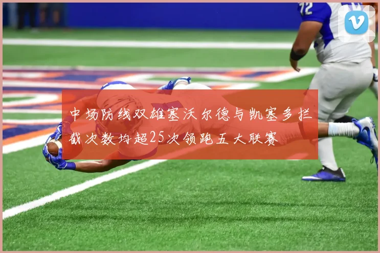 中场防线双雄塞沃尔德与凯塞多拦截次数均超25次领跑五大联赛